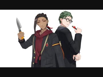 【MMDツイステ】深夜の厨房でまた副寮長が暴れてる件【ジャミル/トレイ】