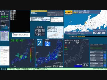 【緊急地震速報(予報)】福井県嶺北 (最大震度3　M 3.6)