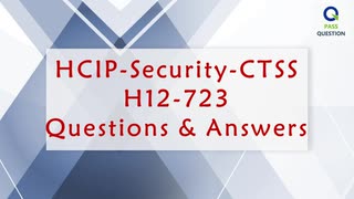 H12-723-ENU HCIP-Security-CTSS V3.0 Real Questions