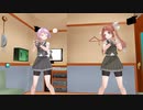 【MMD艦これ】陽炎と不知火がカラオケボックスでいちゃいちゃ？【からくりピエロ】