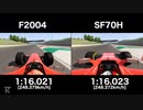 【アセットコルサ】 F2004 vs SF70H / ラップ比較 / ムジェロ