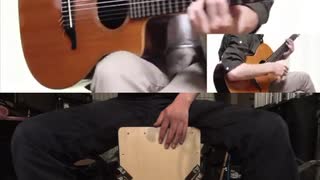 【ギター＆カホン】Spainを演奏してみた/acoustic guitar/cajon/スペイン【chick corea】