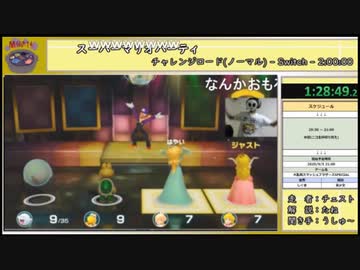【闇鍋RTAリレー】スーパーマリオパーティ　ミニゲームロード(ノーマル)　RTA【タイムシフト動画】