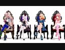 【アイドル部MMD】天国と地獄　足組みでウェーブするタイプの踊り？（めめピノりこふー）【試作】