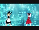 【東方MMD】BadApple!! 博麗霊夢＆霧雨魔理沙ver