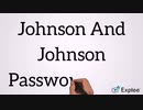 Johnson And Johnson Password Reset ? Dial 1-855-276-3666