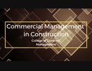 Commercial Management in Construction