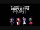 第16回東方Project人気投票 音楽部門ランキング TOP50