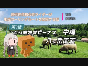 【ボイロ車載】信州在住初心者ライダーが地元ツーリングルートを開拓する話　第３話【CBR400R】