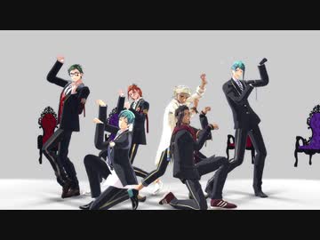 【MMDツイステ】エンヴィキャットウォーク【カリム/トレイ/フロイド/ジャミル/ケイト/ジェイド】