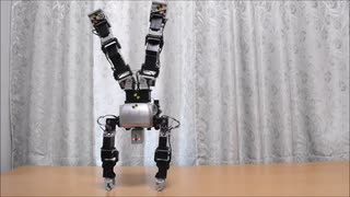 二足歩行ロボットに床運動させてみた