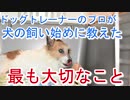 プロドッグトレーナーが犬を飼い始めた時に教えた最も大切なこととは？