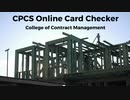 CPCS Online Card Checker