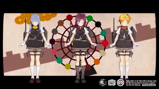 【オマケMMD】お宮式初風・萩風・舞風 / 嘘とぬいぐるみ【定期投稿】