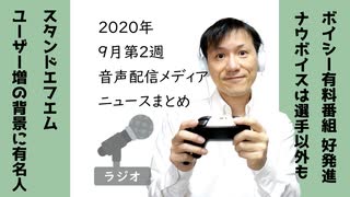 【ラジオ#198】2020年9月第2週音声配信メディア関連ニュースまとめ