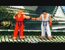 【格ゲーTAS】 リュウ vs ケン （Street Fighter III: 3rd Strike）【AI高画質/60 fps】