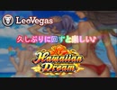 【オンラインカジノ/オンカジ】【レオベガス】久しぶりにハワイアンドリーム回すと面白いよね＼(^o^)／