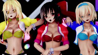 【東方MMD】霊夢・魔理沙・アリスで「 jewel 」1080P