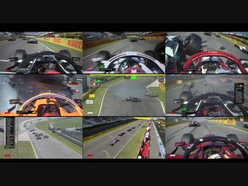 F1 2020年第9戦トスカーナGP赤旗一回目のクラッシュオンボードカメラまとめ