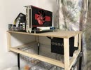 自作のベンチ台を作った