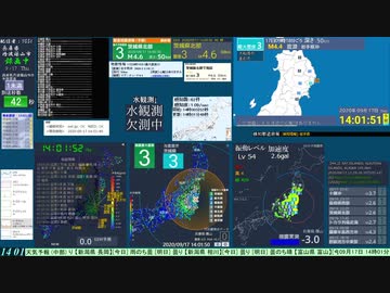 【緊急地震速報(予報)】茨城県北部 (最大震度3　M 4.3)