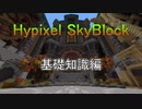 [Hypixel SkyBlock]　基礎知識編　スカイブロックを楽しもう