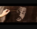 【描いてみた】布団の毛の反射を利用して、布団にウィル・スミスを描いてみた【ブランケットアート】