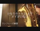 【となりのトトロ】メイがいないをアルトサックスで演奏してみた