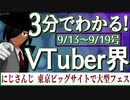 【9/13~9/19】3分でわかる！今週のVTuber界【佐藤ホームズの調査レポート】