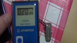 MYDOSE危険値の音が「ピッ」と一瞬鳴りＡＴＯＭＴＥＸが0.71μSv/h