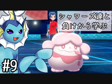 【ゆっくり実況】シャワーズ達と負けから学ぶ #9【ポケモン剣盾】