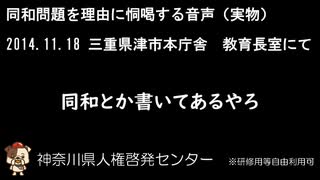 同和問題を理由に恫喝する音声(完全版)