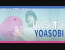 【フルート flute】ハルジオン／YOASOBI(歌詞付き)演奏してみた【フルカバー myon】