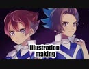 【イナイレgo】天馬と瞬木描いてみた