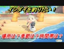 あつまれどうぶつの森　イシダイを釣る方法！場所は？季節は？時間帯は？　魚図鑑コンプへの道！釣り攻略。　【あつ森】
