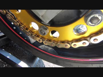 CBR400RR-NC29-のチェーン清掃動画2/2