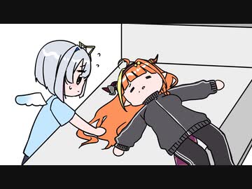 【切り抜き漫画】ココ、かなたとすいせいを3時間待っている間に家具屋のベッドを全制覇する　※かなた電車遅延が原因　※すいせい打ち合わせが長引く【桐生ココ/天音かなた/星街すいせい/ホロライブ】