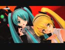 【MMD】らぶ式ミクネルと赤肩でkiss me 愛してる【完全リメイク版】