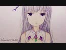 【色鉛筆で描いたイラストにiPhoneで創った曲を合わせてみた】Re：ゼロから始める異世界生活 エミリアイメージオリジナル曲「Memory snow」