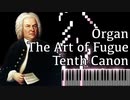 【J.S.バッハ】フーガの技法 - 10度のカノン - Organ Ver.【Canon at The Tenth/The Art of Fugue/Kunst der Fuge/Bach】