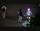 夜の新橋を徘徊する　LEDさんを発見する！