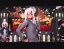 【東方MMD】制服の魔理沙アリス霊夢でHappy+Halloween