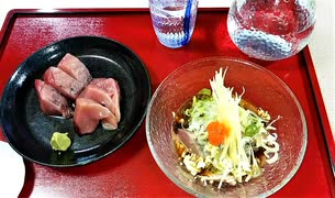 【料理】 鰹(かつを)藁焼き叩きと刺身 #126