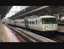185系OM08編成 回送 東京駅9番線入線