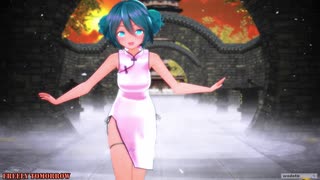 【MMD】髪をだんごにしたミクさんにチャイナ服を着せてみた