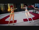 【MMD】Fly to night, tonight (STONE式ダーティペア_βテスト版)【Ray-MMD】