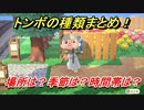 あつまれどうぶつの森　トンボの種類まとめ！場所は？季節は？時間帯は？　虫図鑑コンプへの道！虫捕り攻略。　【あつ森】
