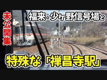 【未公開】特殊な構造「禅昌寺駅」と高山本線 福来・少ヶ野信号場 未公開集【青春18きっぷ2019】