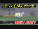 ポケモン剣盾　ノコッチを捕まえる方法！オススメの場所は？天気は？ポケモン図鑑コンプへの道！　【ポケモンソード・シールド】