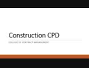Construction CPD